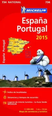 MAPA 734 ESPAÑA PORTUGAL 2015
