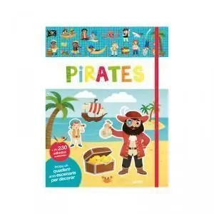 EL MEU PRIMER LLIBRE D'ADHESIUS. PIRATES - CAT