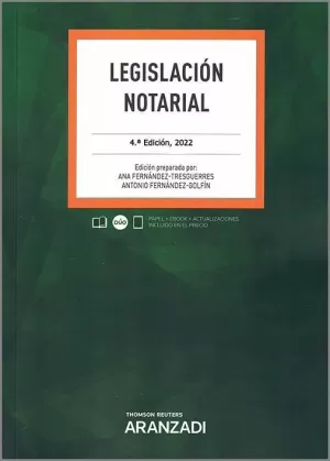 LEGISLACIÓN NOTARIAL (PAPEL + E-BOOK)