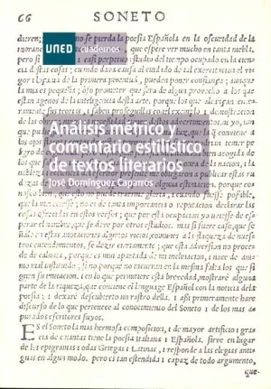 ANÁLISIS MÉTRICO Y COMENTARIO ESTILÍSTICO DE TEXTOS LITERARIOS